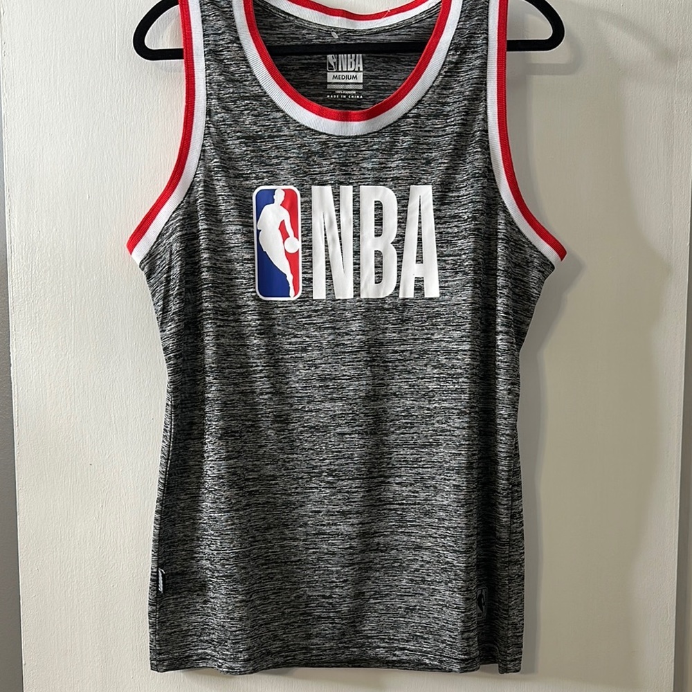 NBA Gray Tank Top with Red Trim